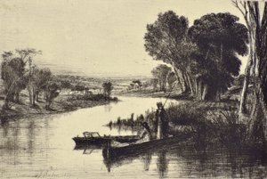 Thames Fishermen No.1 autorstwa Francis Seymour Haden