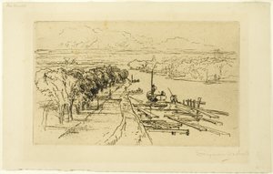 Amstel, nr II autorstwa Francis Seymour Haden
