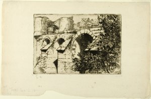 Most Zamkowy autorstwa Francis Seymour Haden