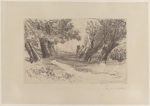 Spacer Zakochanych, nr I, 1864., 1864. autorstwa Francis Seymour Haden