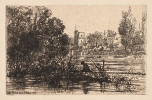 Kościół Twickenham autorstwa Francis Seymour Haden