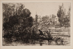 Kościół Twickenham autorstwa Francis Seymour Haden