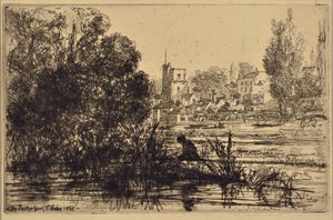 Kościół Twickenham autorstwa Francis Seymour Haden