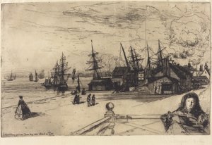 Tawerna Jachtowa, Erith autorstwa Francis Seymour Haden