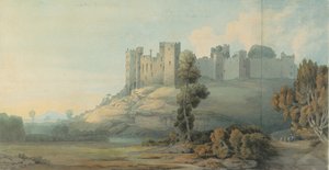 Zamek Ludlow, Shropshire, 1777 autorstwa Francis Towne