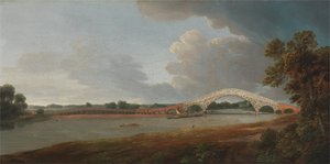 Old Walton Bridge autorstwa Francis Towne