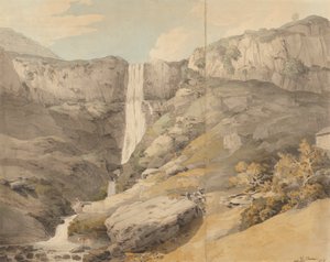 Widok na Rhydaer autorstwa Francis Towne