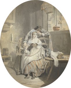 Rustykalne zaloty (wc na papierze) autorstwa Francis Wheatley