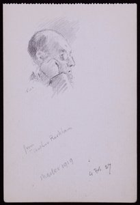 Portret Arthura Rackhama autorstwa Francis Wilfred Lawson