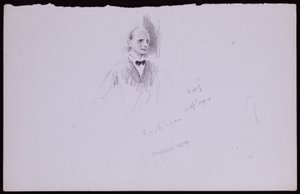 Portret Arthura Rackhama autorstwa Francis Wilfred Lawson