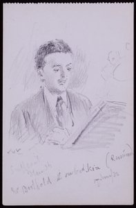 Portret Bertholda Lubetkina autorstwa Francis Wilfred Lawson
