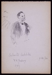 Portret FR Yerbury autorstwa Francis Wilfred Lawson