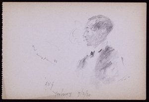 Portret FR Yerbury autorstwa Francis Wilfred Lawson
