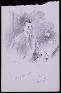 Portret HB Cresswell autorstwa Francis Wilfred Lawson