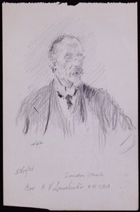 Portret HV Lanchestera autorstwa Francis Wilfred Lawson