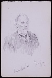 Portret HV Lanchestera autorstwa Francis Wilfred Lawson