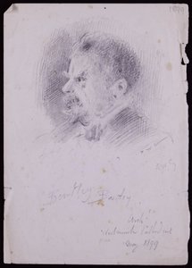 Portret JF Bentleya autorstwa Francis Wilfred Lawson