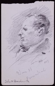 Portret Johna Amshewitza autorstwa Francis Wilfred Lawson