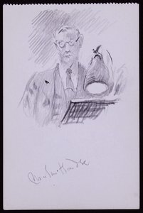 Portret Martina Hardiego, ok. 1931 (ołówek na papierze) autorstwa Francis Wilfred Lawson