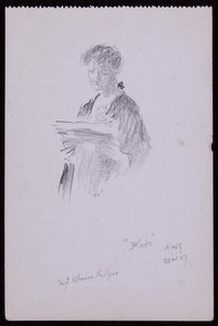 Portret panny Eleanor Hellyer autorstwa Francis Wilfred Lawson