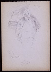 Portret Percivala Gaskella autorstwa Francis Wilfred Lawson