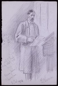 Portret Philipa Normana autorstwa Francis Wilfred Lawson