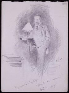 Portret Reginalda Blomfielda autorstwa Francis Wilfred Lawson