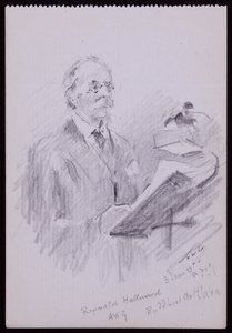 Portret Reginalda Hallwarda autorstwa Francis Wilfred Lawson