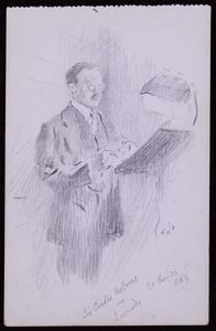 Portret Sir Charlesa Holmesa autorstwa Francis Wilfred Lawson