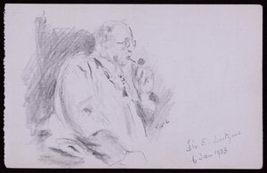 Portret Sir Edwina Lutyensa autorstwa Francis Wilfred Lawson