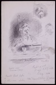 Portret Thomasa Okey autorstwa Francis Wilfred Lawson