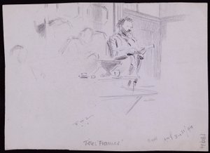 Portret Williama [? Morris autorstwa Francis Wilfred Lawson