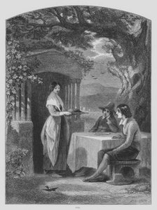 John Milton, L’Allegro (grafika) autorstwa Francis William (after) Topham