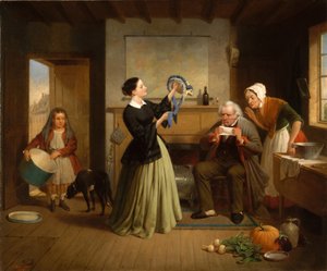 Nowa maska autorstwa Francis William Edmonds