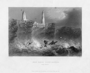 Latarnie Ness Sands, niedaleko Bristolu, Gloucestershire, 1841