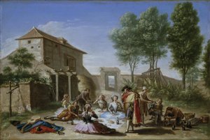 Przekąska w polu, ok. 1784-5 (olej na płótnie)