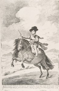 Baltasar Carlos, książę Hiszpanii i syn Filipa IV D. Baltasar Carlos Principe de Espa..., 1778. autorstwa Francisco de Goya