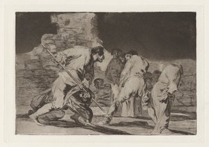 Disparate furioso (Furious Folly), znany również jako Hizonos dios y maravillamos nos (It Is Amazing and We Were Made by God, z serii Los disparates (Los proverbios) autorstwa Francisco de Goya