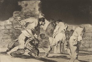 Nonsens Księga Przysłów, ca. 1816-23 opublikowany 1864. autorstwa Francisco de Goya