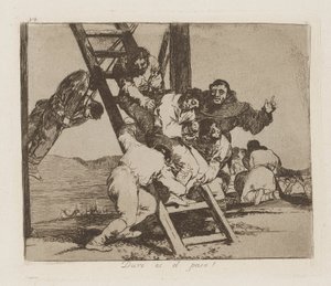 Trudny jest krok! (Przedmiot autorstwa Francisco de Goya