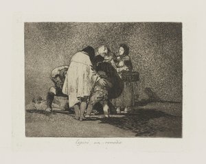 Espir? zadośćuczynienie za grzech. (Nie było nic do zrobienia i umarł.), pl. 53 z cyklu Los desastres de la guerra (Klęski wojny) autorstwa Francisco de Goya