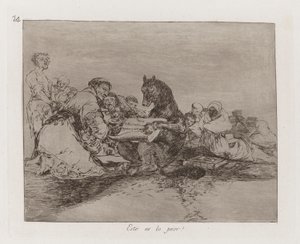 To jest najgorsze! (To jest najgorsze!), Płyta 74 z filmu Katastrofy wojny autorstwa Francisco de Goya