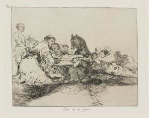 To jest najgorsze! (To jest najgorsze!), pl. 74 z cyklu Katastrofy wojny autorstwa Francisco de Goya