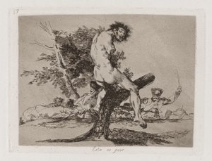 Jest gorzej, płyta 37 z filmu Katastrofy wojny autorstwa Francisco de Goya