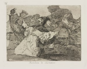 Szarlatan show-biznes. (szarlatani autorstwa Francisco de Goya