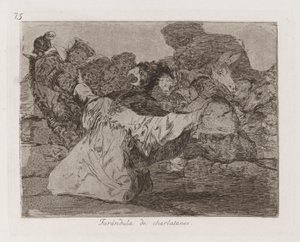 Szarlatanie show-biznes autorstwa Francisco de Goya
