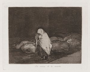 Łóżka Śmierci, płyta 62 z Klęsk wojennych autorstwa Francisco de Goya
