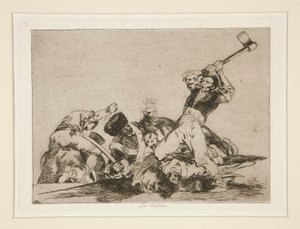 Ten sam (Ten sam), pl. 3 z filmu Katastrofy wojny autorstwa Francisco de Goya