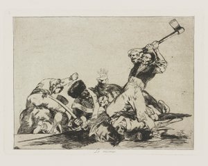 Ten sam (Ten sam), pl. 3 z serii Katastrofy wojny autorstwa Francisco de Goya