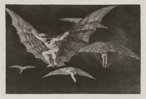 Modo de volar (Droga latania), znany również jako Donde hay ganas hay ma?a (Gdzie tam autorstwa Francisco de Goya